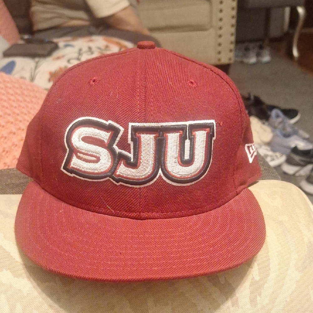 New Era Red 59FIFTY Fitted Cap Gorrra